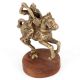 Brass Indian Soldier on Horseback and Sword