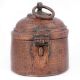 Vintage Copper Hut Shaped Storage Box