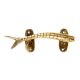 Carved Brass Fish Handle