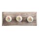 Multicolor Cream Base Ceramic Wooden Hooks