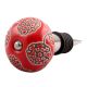 Red Marigold Etched Ceramic Wine Stopper