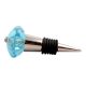 Turquoise Melon Glass Wine Stopper