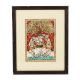 Framed Tree Flute Krishna Tanjore Painting 15 inch