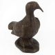 Brass Carved Pigeon Sculpture