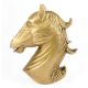 Vintage Brass Horse Head Sculpture