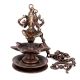 Brass Ganesha Hanging Oil Lamp