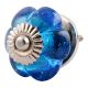 Royal Blue Melon Glass Cabinet Knob