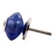 Cobalt Blue Melon Glass Dresser  Knob Online