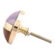 Purple Brown Brass Resin Knobs