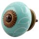 Sea Green Leaf Ceramic Dresser Knob Online