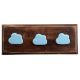 Turquoise Cloud Ceramic Wooden Hooks