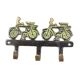 2 Brass Cycle Large Three Wall Hooks
