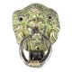 Cast Brass Lion Head Ring Handle Door Knocker