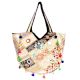 White Banjaga Zari Tote Bag