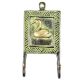 Framed Duck Bird Solid Brass Dual Wall Hooks