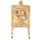 Golden Frame Elephant Solid Brass Dual Wall Hooks