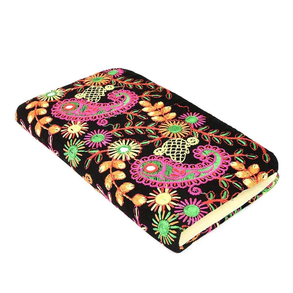 Black Box Embroidery Colorful Clutch