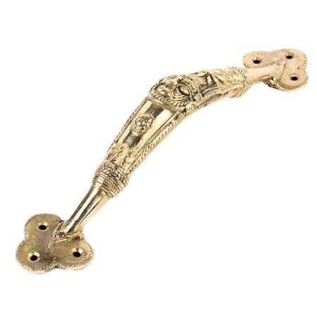 Brass Tribal Face Dokra Style Door Handle Pull