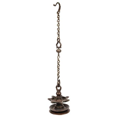 Handmade Sarai Villlaku Hanging Diya Brass Oil Lamp