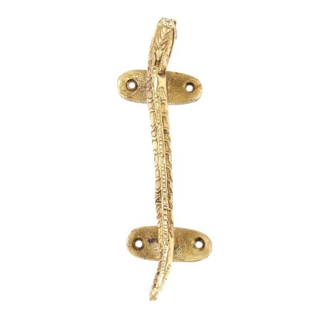 Golden Snake Figurine Door Handle