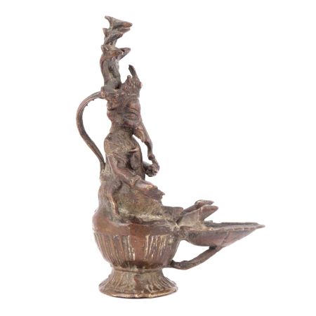Sitting Ganesh Made of Brass Oil Lamp