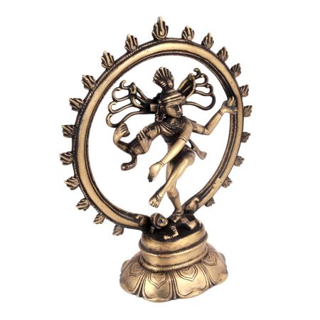 Brass Nataraj Dancing Shiva Statue