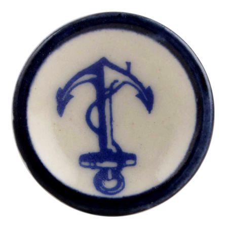 Anchor Flat Ceramic Cabinet Knob Online 