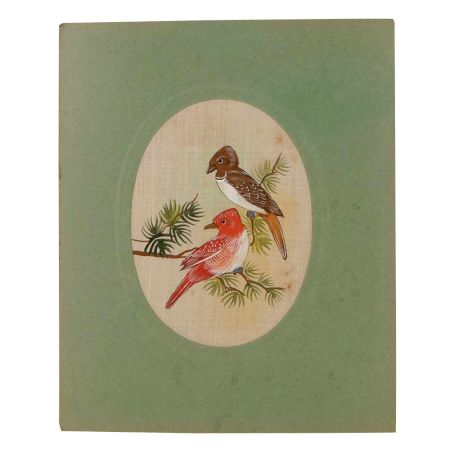 Bird On Branch ArtÂ Nature Ethnic Fabric Painting
