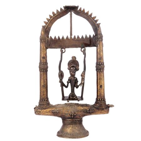 Brass Swing Handmade Indian Tribal Statue