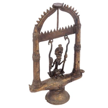 Brass Swing Handmade Indian Tribal Statue