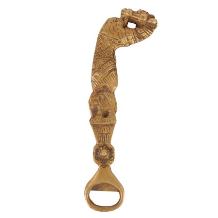 Handecor Brass Tribal Bottle Opener Showpiece