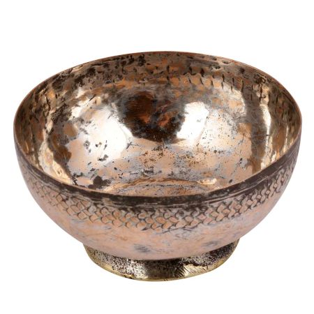 Primitive Copper Soup Bowl