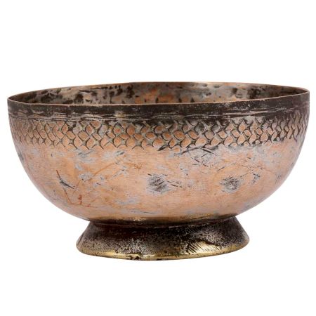 Primitive Copper Soup Bowl
