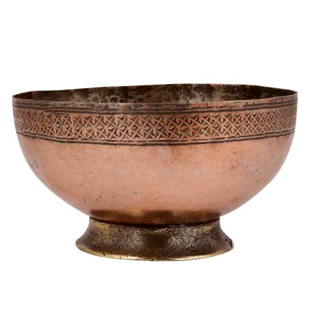 Rustic Hand Made Decorative Copper Bowl