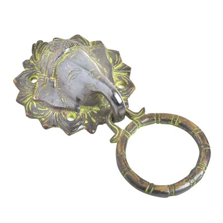 Elephant Head Ganesha Brass Door Knocker