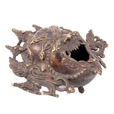 Bronze HandcraftedÂ Dragon Mask