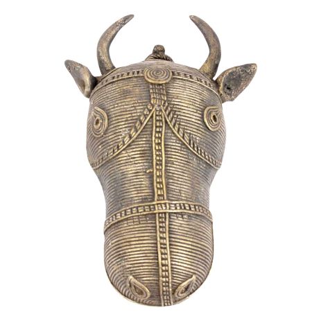 Brass Dhokra Ox Head Design