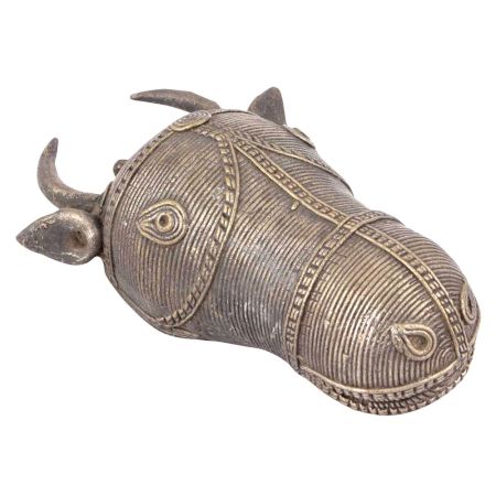 Brass Dhokra Ox Head Design