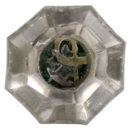 Clear Octagon Shape Glass Wine Stopper