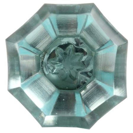 Water Octagon Shape Glass Wine Stopper