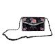 Black Handpainted Elephant Shoulder Bag