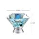 3S 10pcs 40mm Crystal Glass Diamond Shape Cabinet Knob Drawer Pull Handle Kitchen