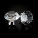 3S 10pcs 40mm Crystal Glass Diamond Shape Cabinet Knob Drawer Pull Handle Kitchen