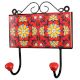 Red Yellow Floral Tiles Hook