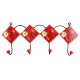 Red Yellow Floral Tiles Hooks