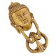 Golden Brass Buddha Face Door Knocker