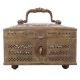Vintage Brass Cage Square Trinket Box