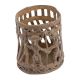 Brass Tribal Design Rustic Metal Candle Holder