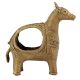 Broad Cow Figurine in Brass Dhokra Tissue Holder