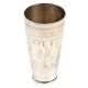 Flower and Leaf Pattern Brass Lassi Cup